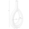 Uniquewise Contemporary White Ceramic Unique Shaped Flower Table Vase Centerpiece, 11 Inch QI004363.L.WT - alternate 7